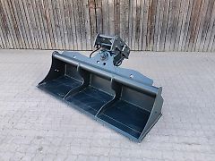 10-14to Hydraulischer Grabenräumlöffel 200cm (INKL MWST) MS08 SW08 Minibagger Mobilbagger 2m 2000mm Schwenklöffel Grabenwanne