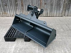 3-4,5to 140cm Hydraulischer Grabenräumlöffel (INKL MWST) MS03 Symlock 1400mm 1,4m Schwenklöffel Grabenwanne Minibagger SW03 Baggerlöffel
