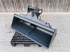 4-6to Hydraulischer Grabenräumlöffel MS03 (INKL MWST) 150cm 1500mm Schwenklöffel Grabenwanne 1,5m Minibagger 160cm 1600mm