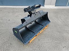 6-12to hydraulischer Grabenräumlöffel 180cm Oilquick OQ45-5 Schwenklöffel Grabenwanne 1800mm 1,8m Häner HHG5180